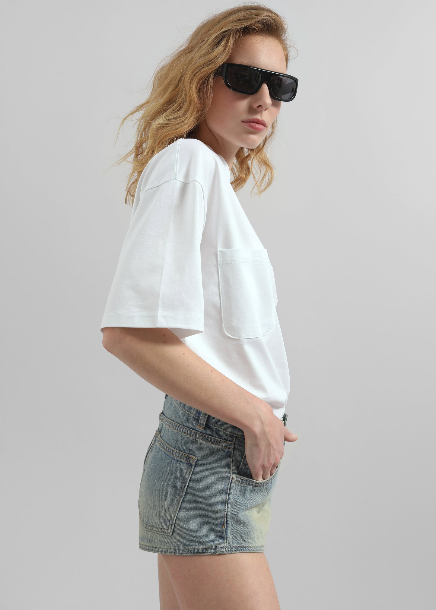 Ceylon Denim Hot Pants - Light Wash