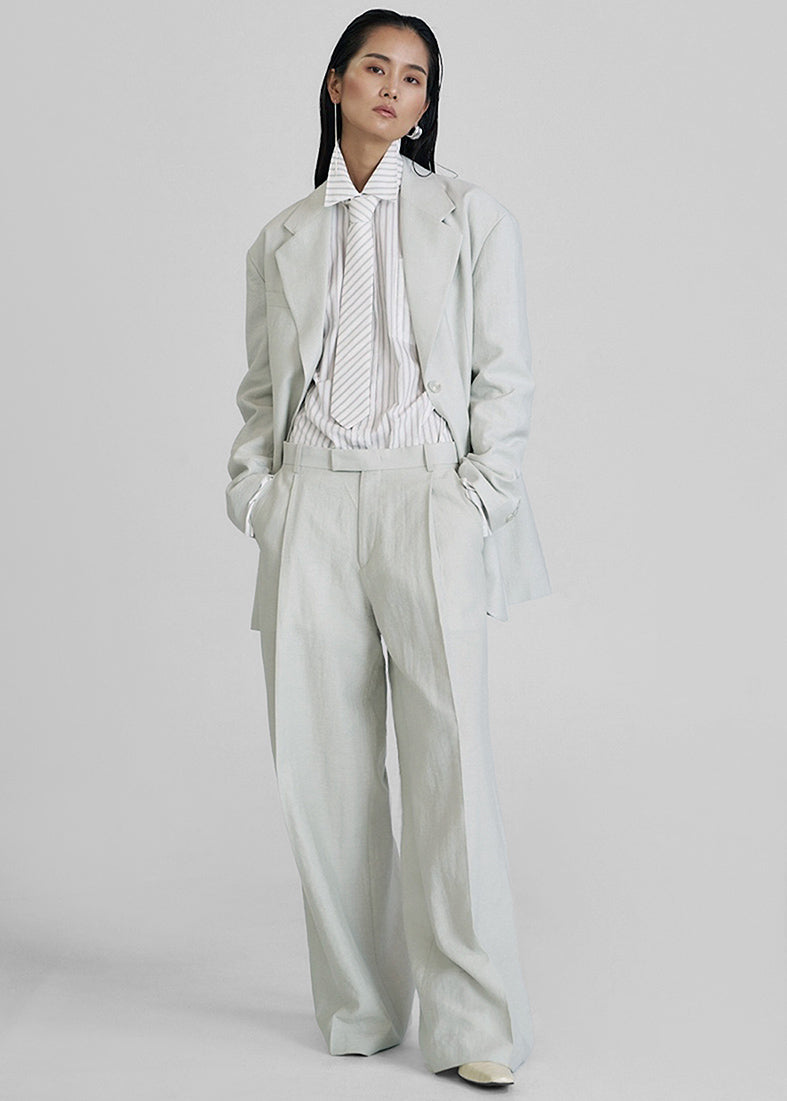 Connahy Tie Neck Shirt - White