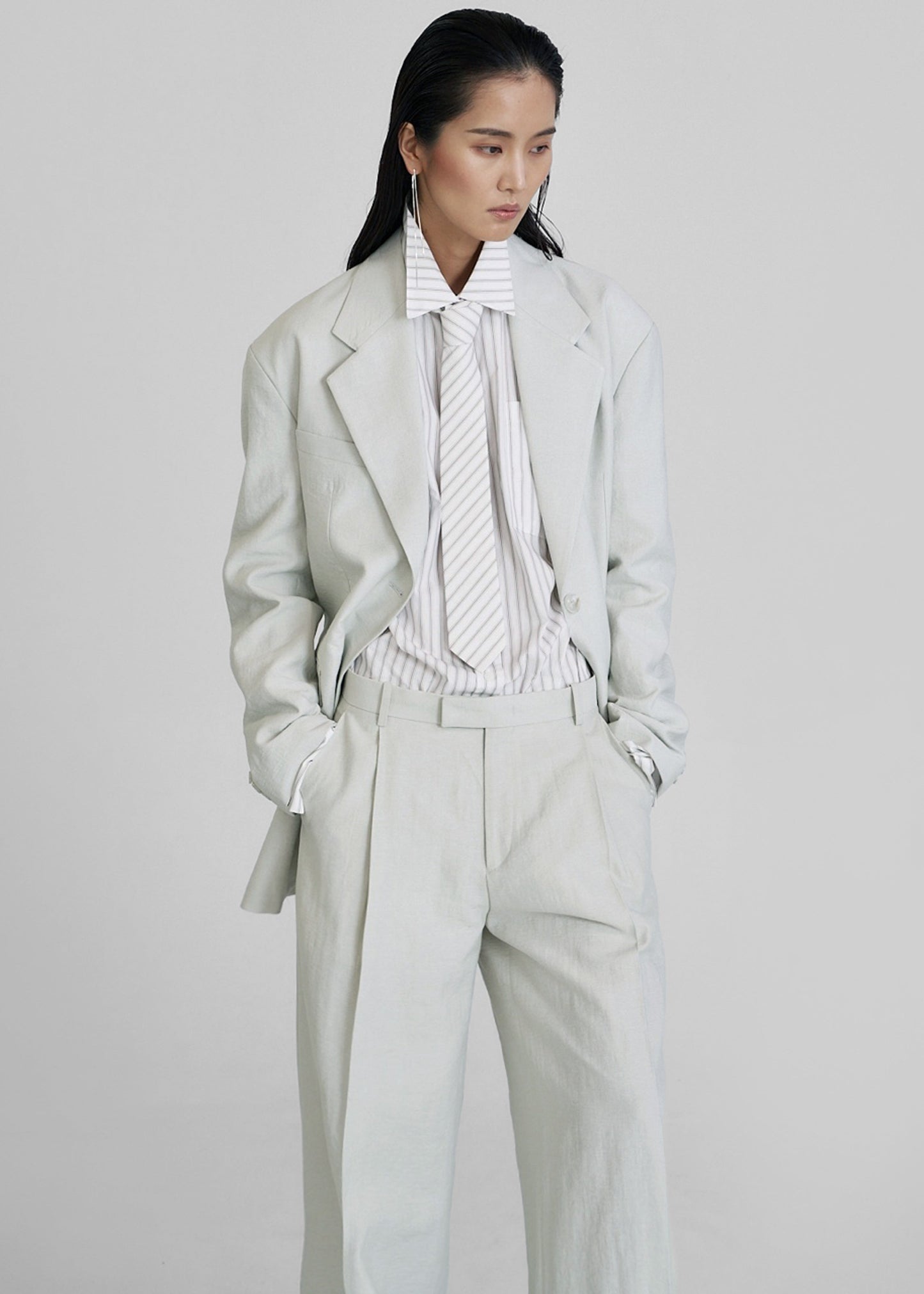 Connahy Tie Neck Shirt - White