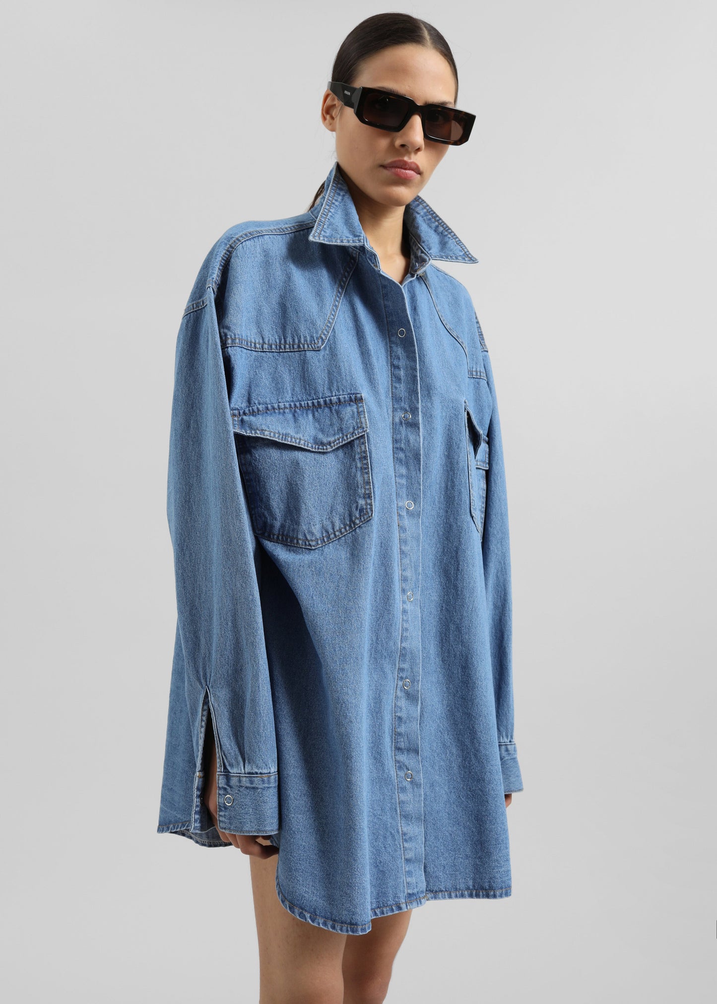 Desona Denim Shirt - Medium Wash
