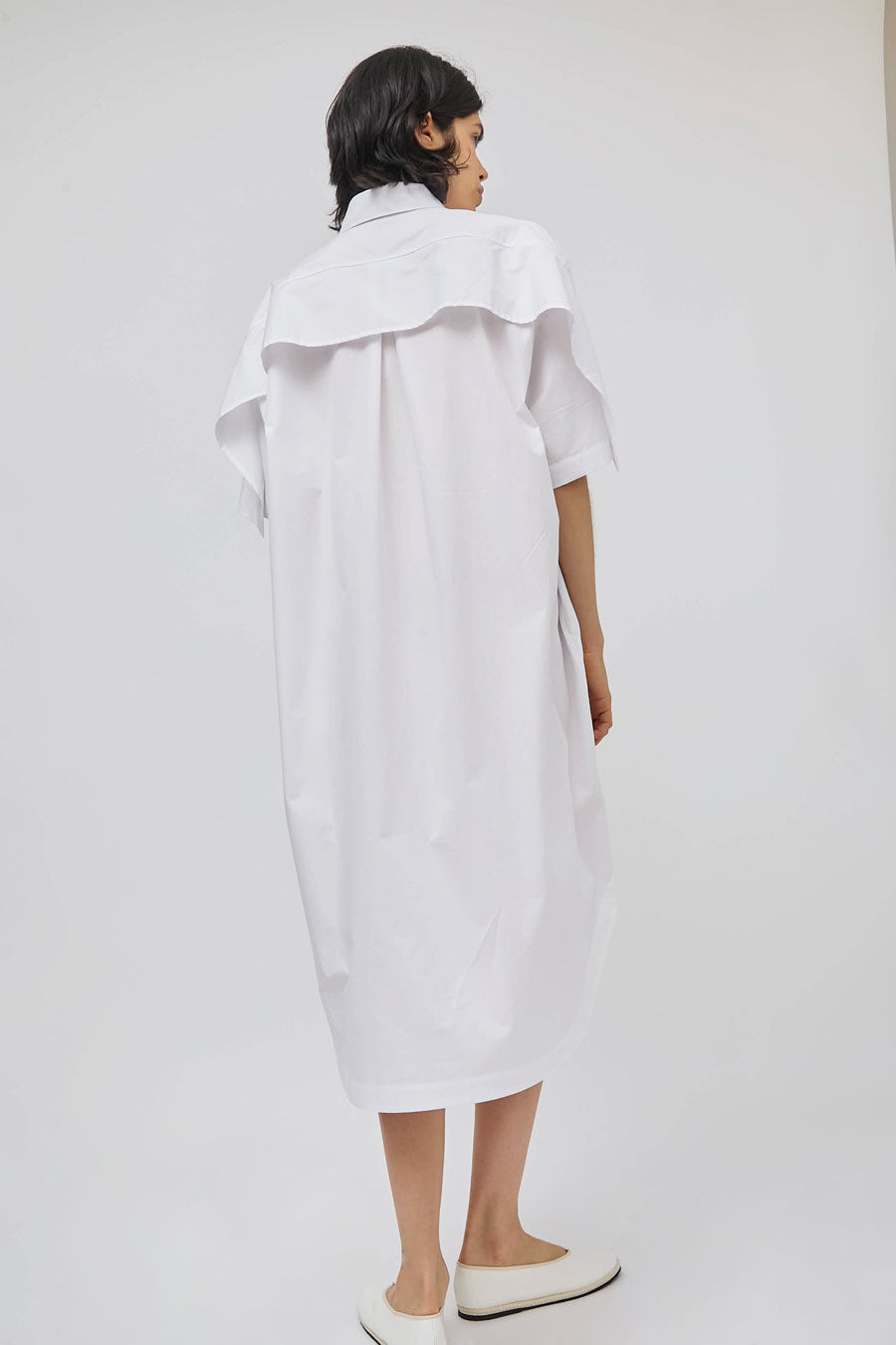 Marios Wrap Dress in White