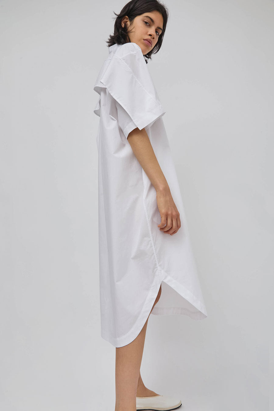 Marios Wrap Dress in White