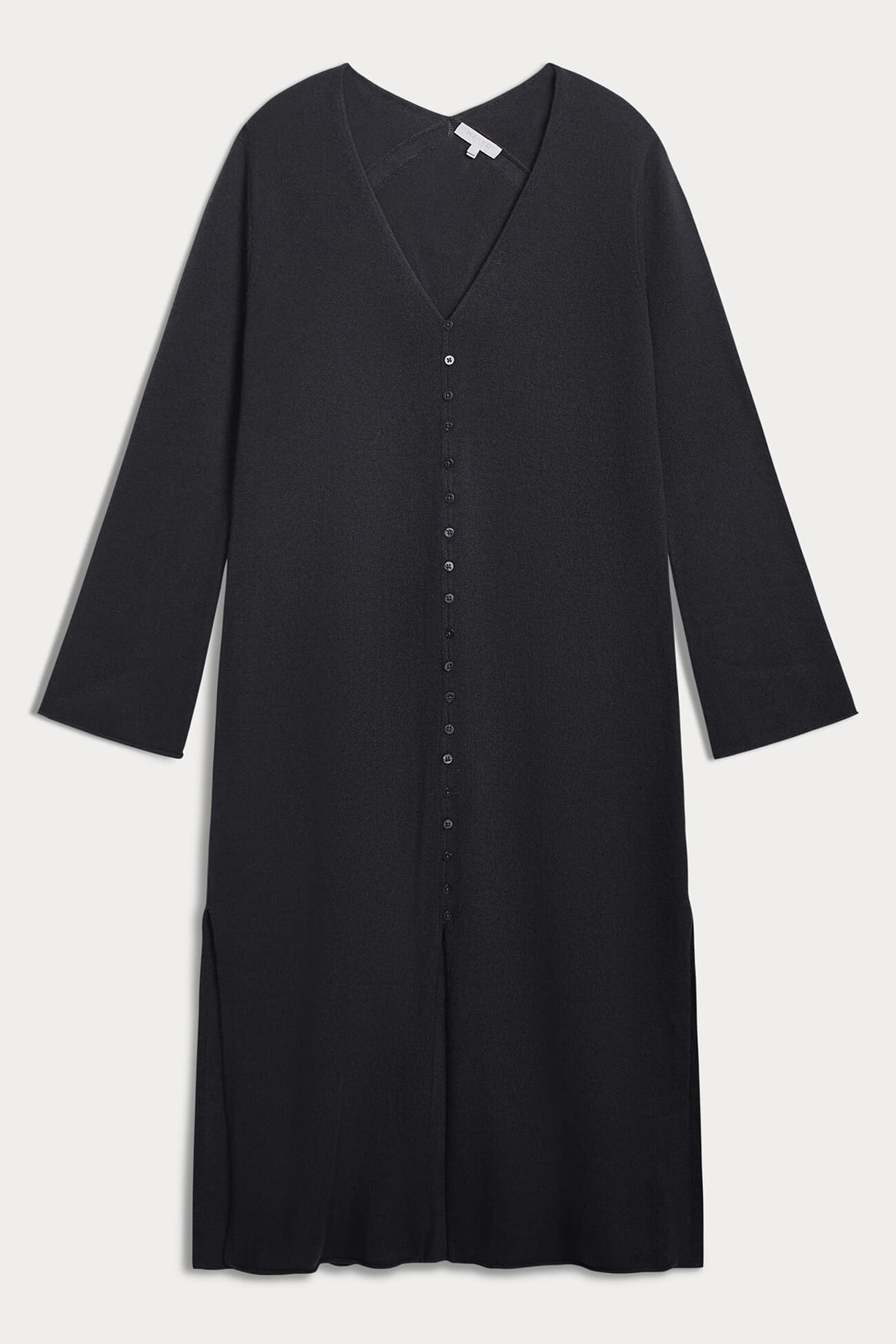 ELOISE BUTTON-FRONT CASHMERE KAFTAN