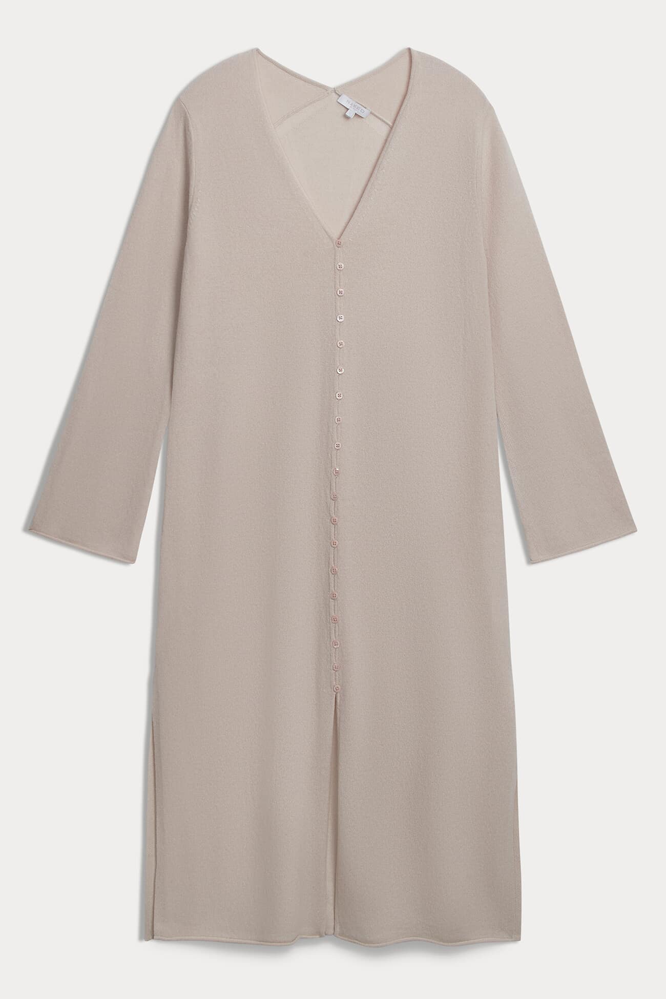 ELOISE BUTTON-FRONT CASHMERE KAFTAN