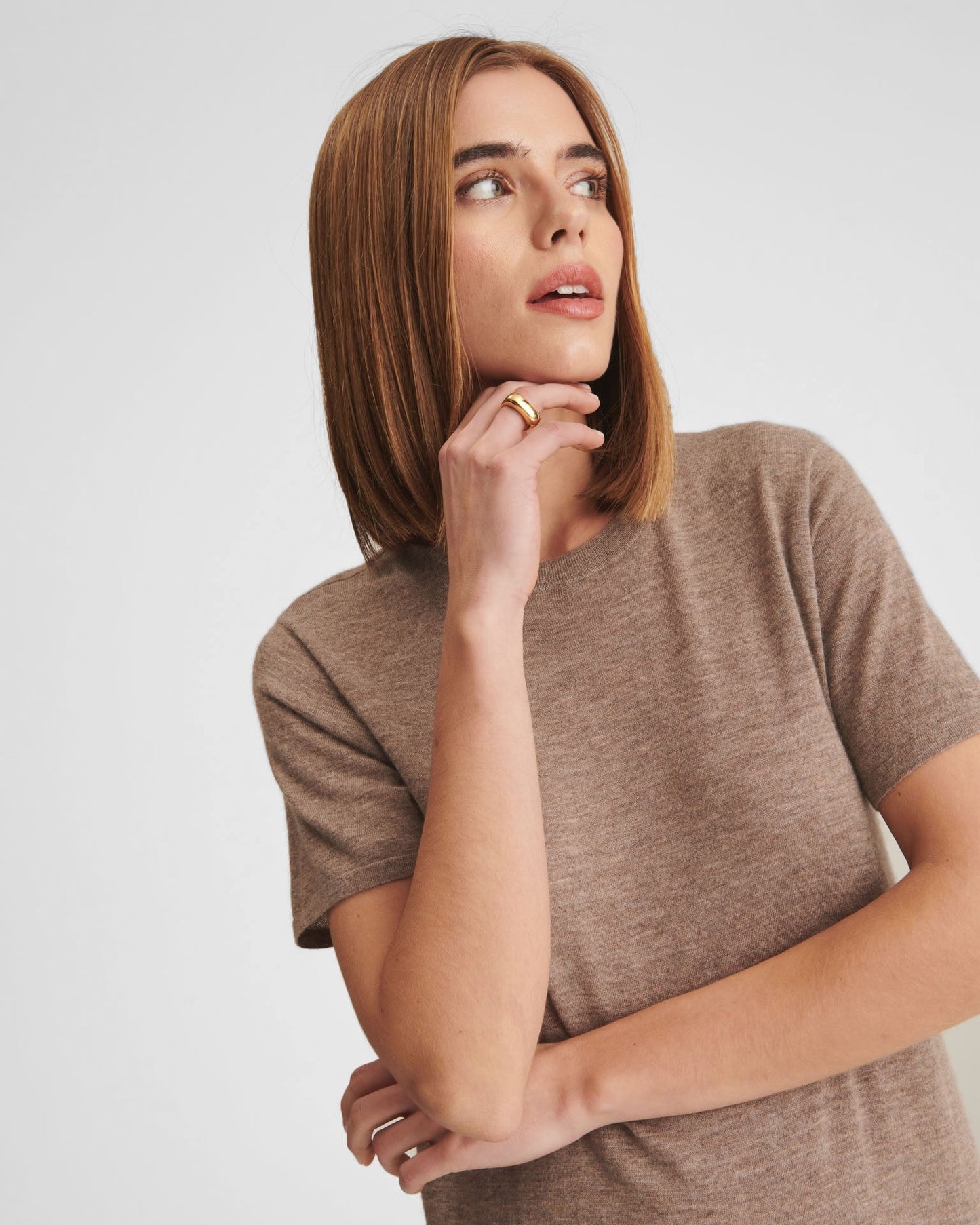 Super Fine Cashmere T-Shirt Dress