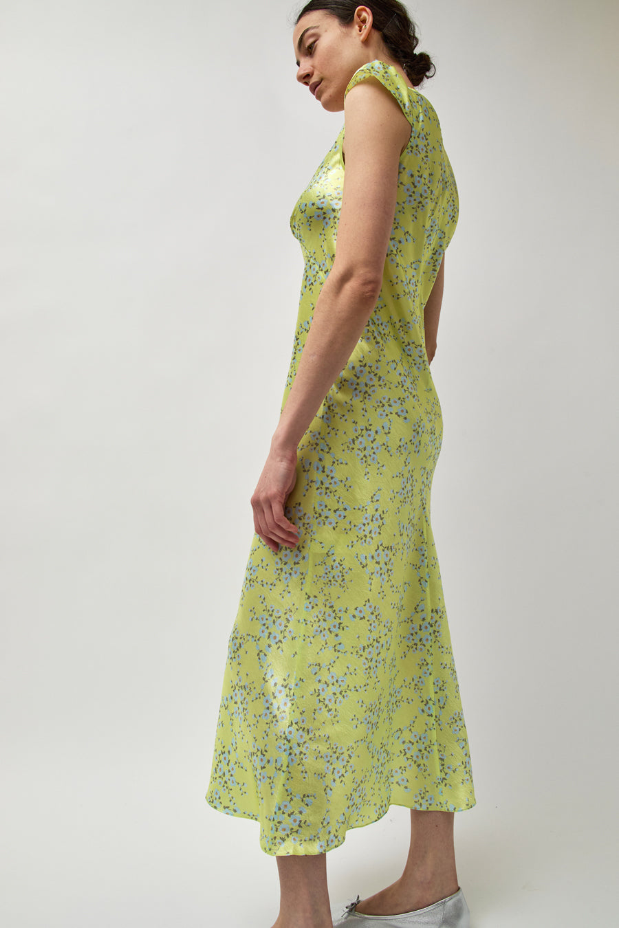 Naya Rea Tiziana Dress in Yellow Floral Print