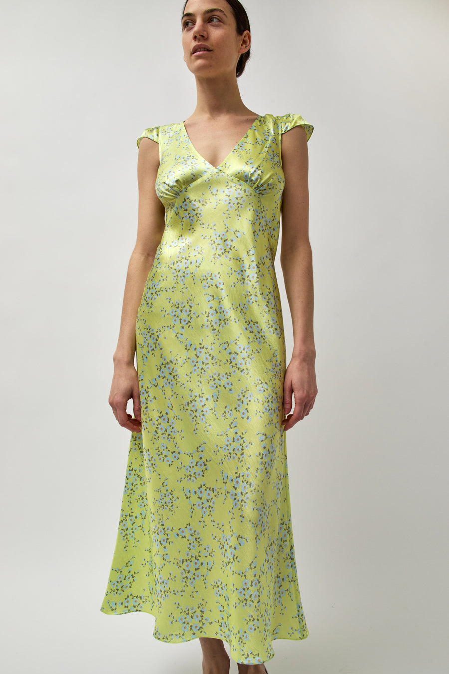 Naya Rea Tiziana Dress in Yellow Floral Print