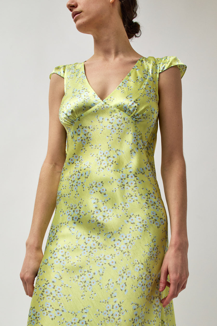Naya Rea Tiziana Dress in Yellow Floral Print