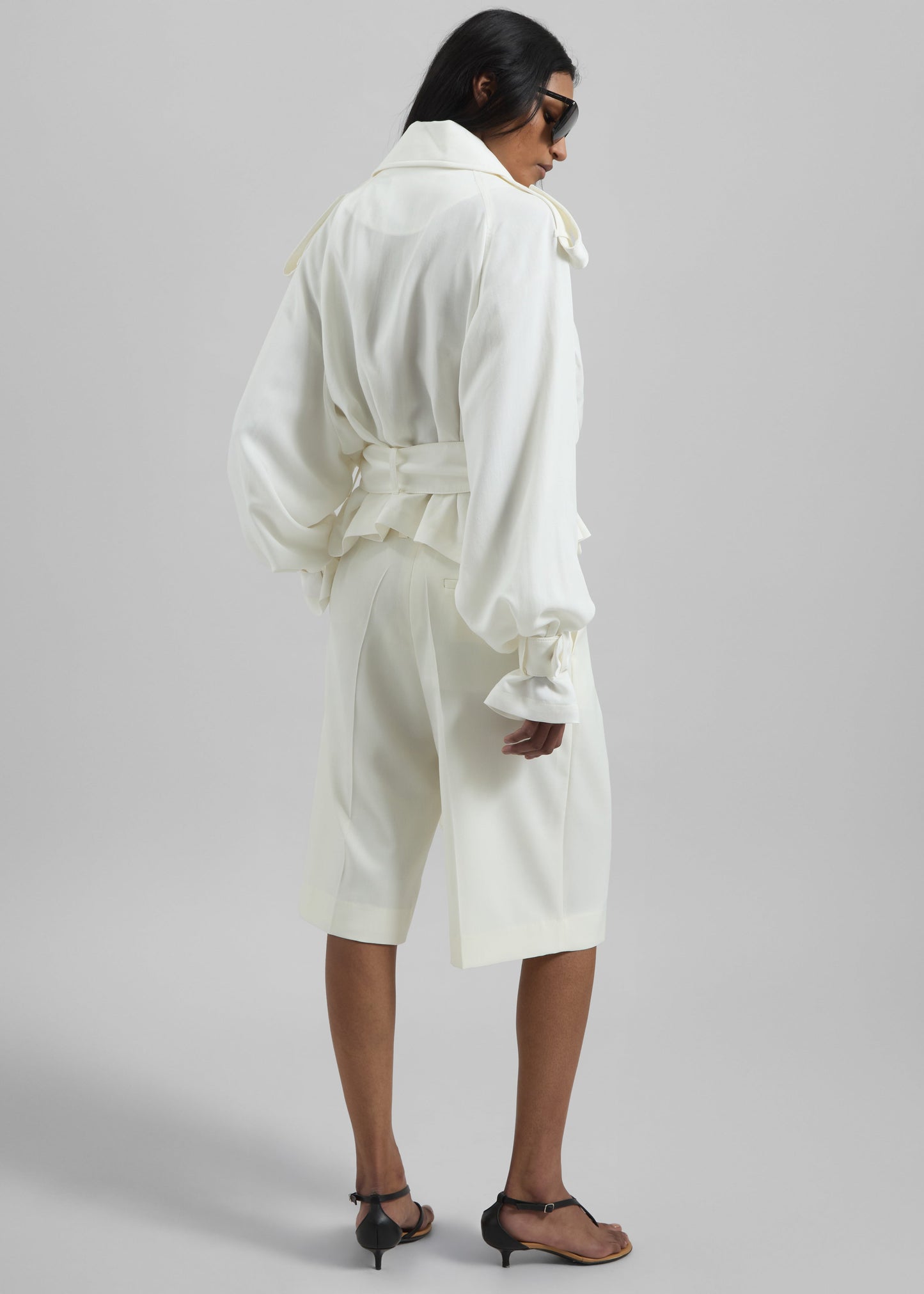 Simona Short Trench - Off White