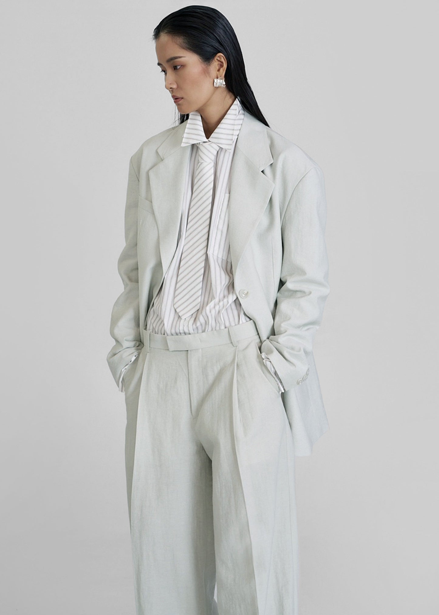 Yasmine Oversized Blazer - Mint