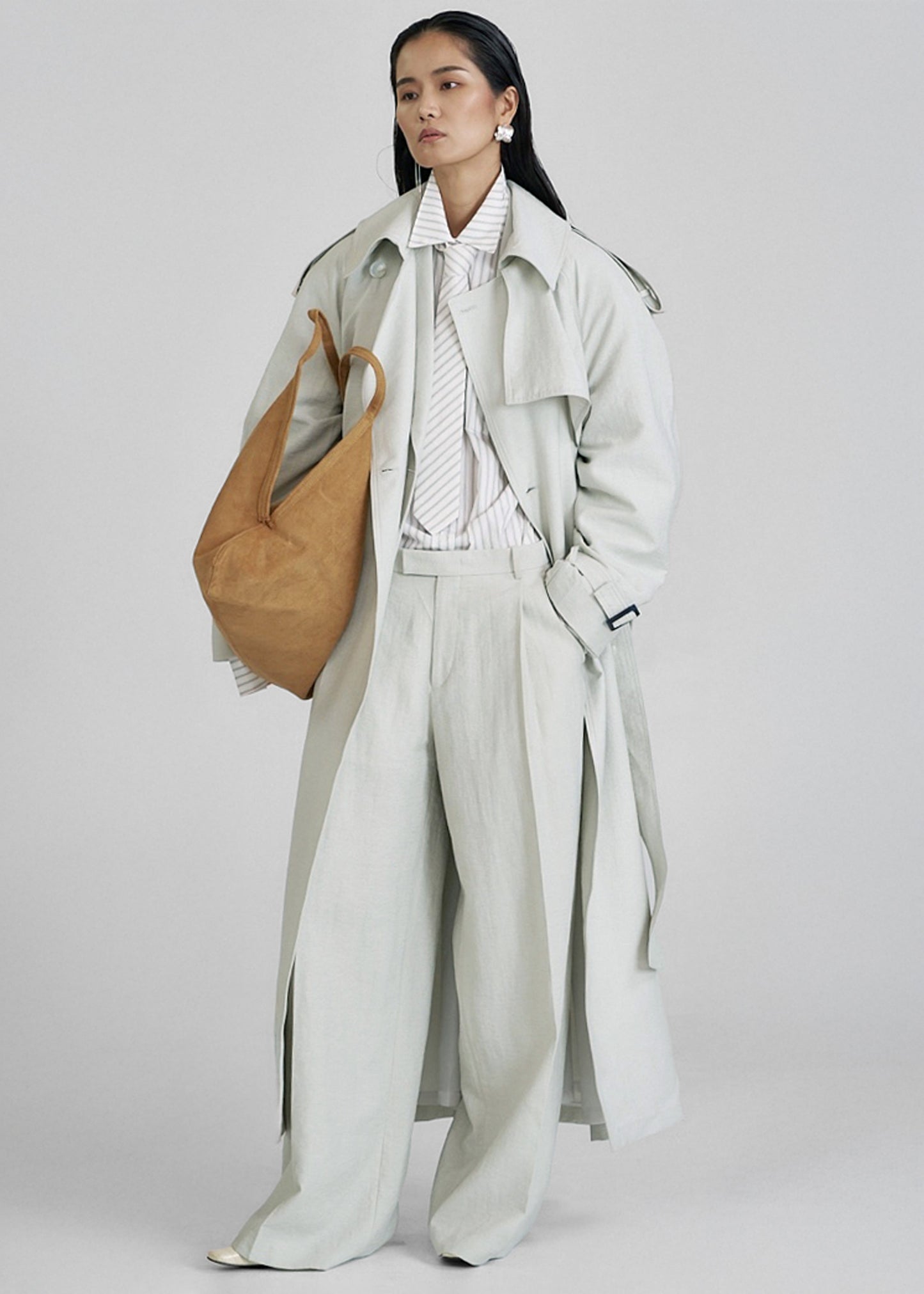 Yasmine Trench Coat - Mint