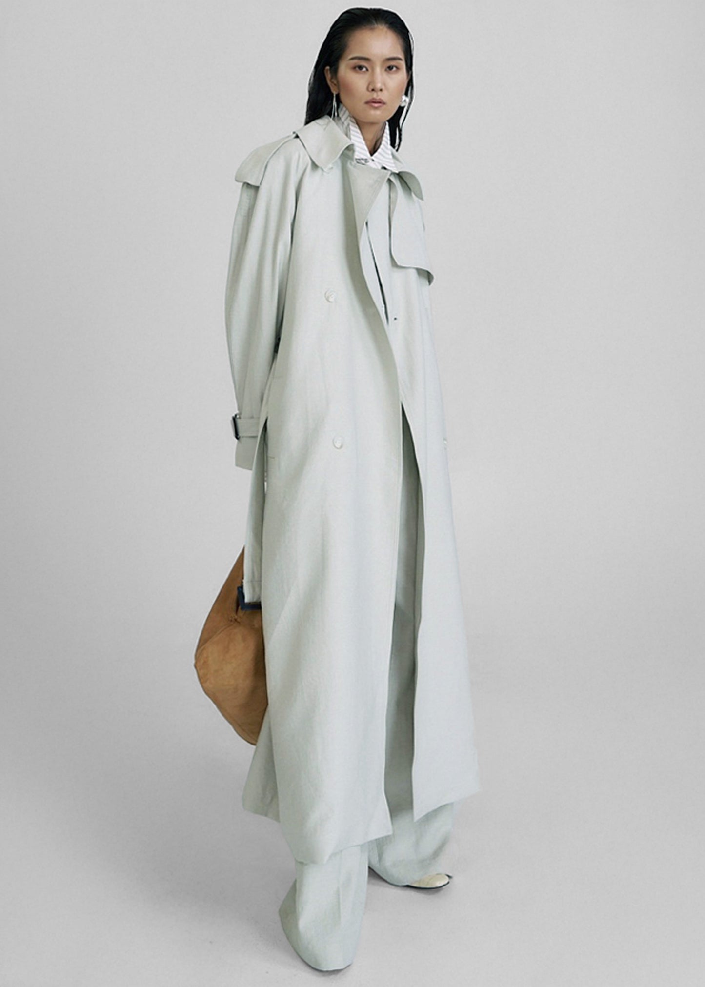 Yasmine Trench Coat - Mint