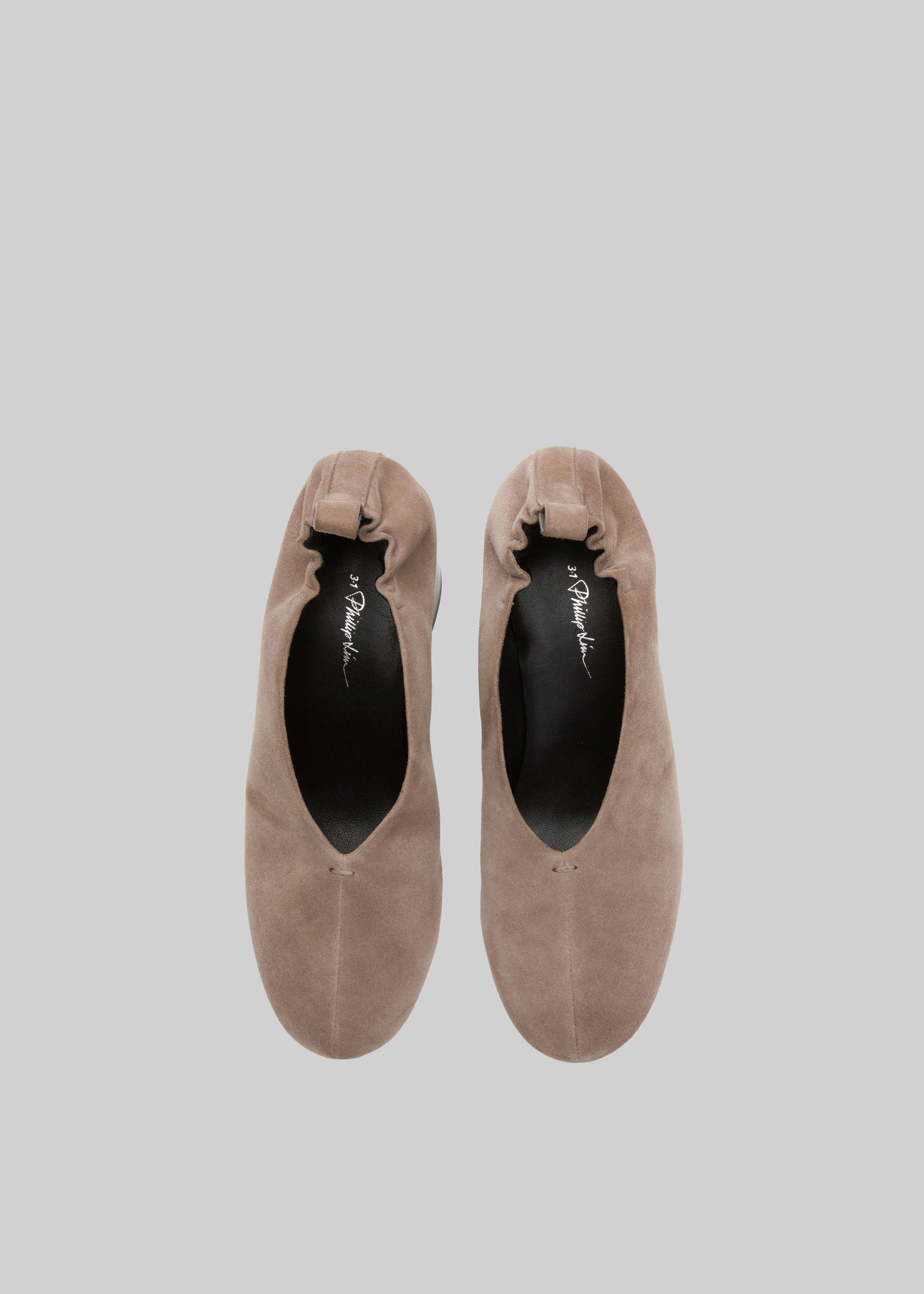 3.1 Phillip Lim Nadia Heeled Ballerina - Elephant Grey
