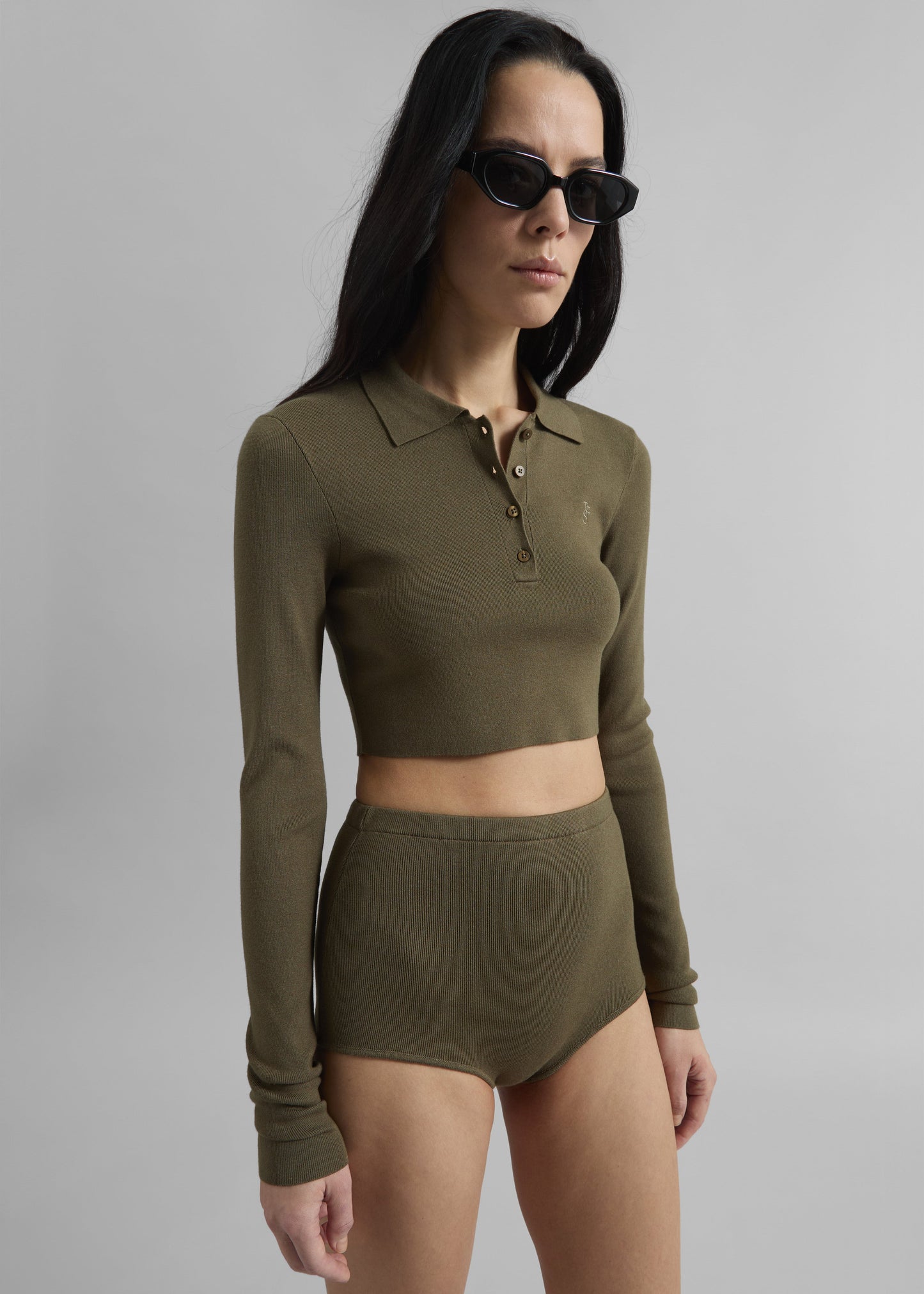 Alissa Knit Briefs - Khaki
