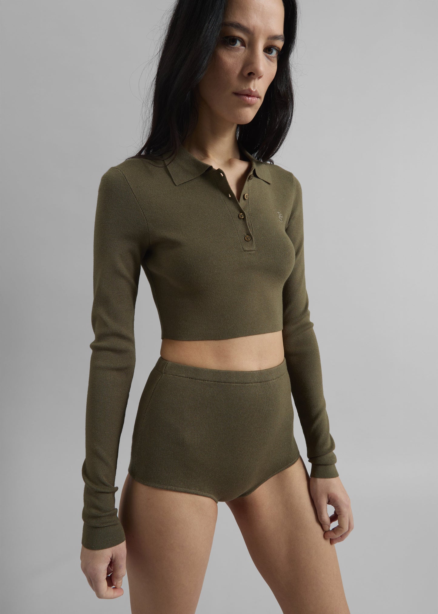 Alissa Knit Briefs - Khaki