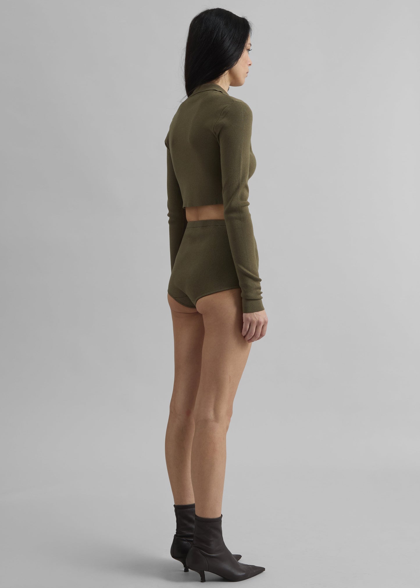 Alissa Knit Briefs - Khaki