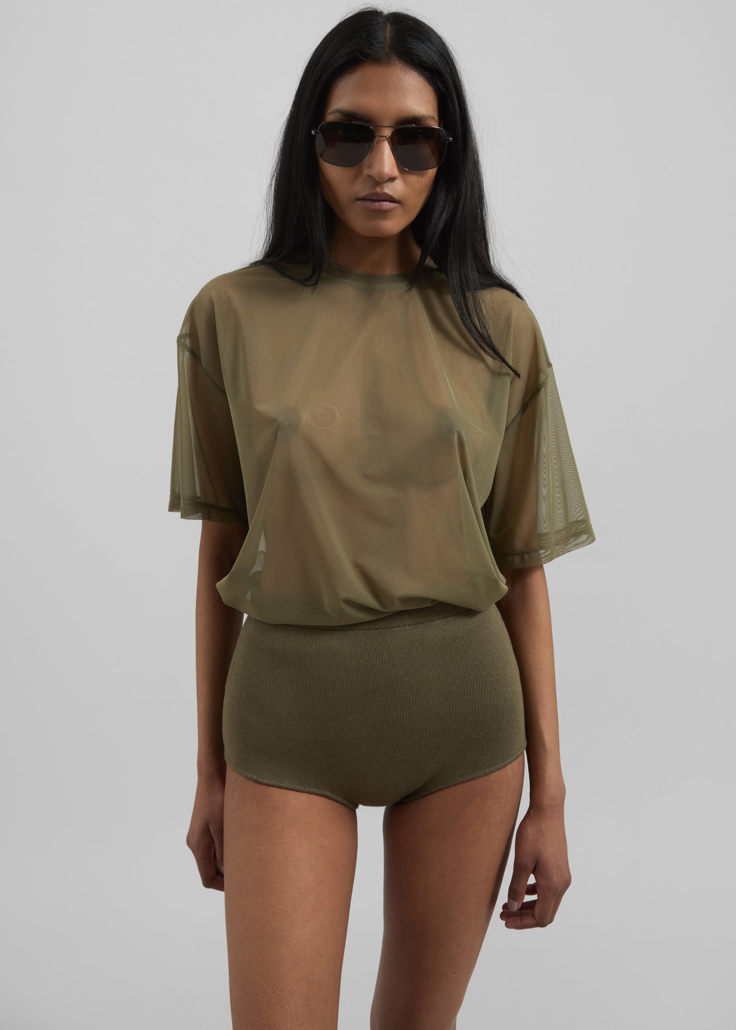 Alissa Knit Briefs - Khaki