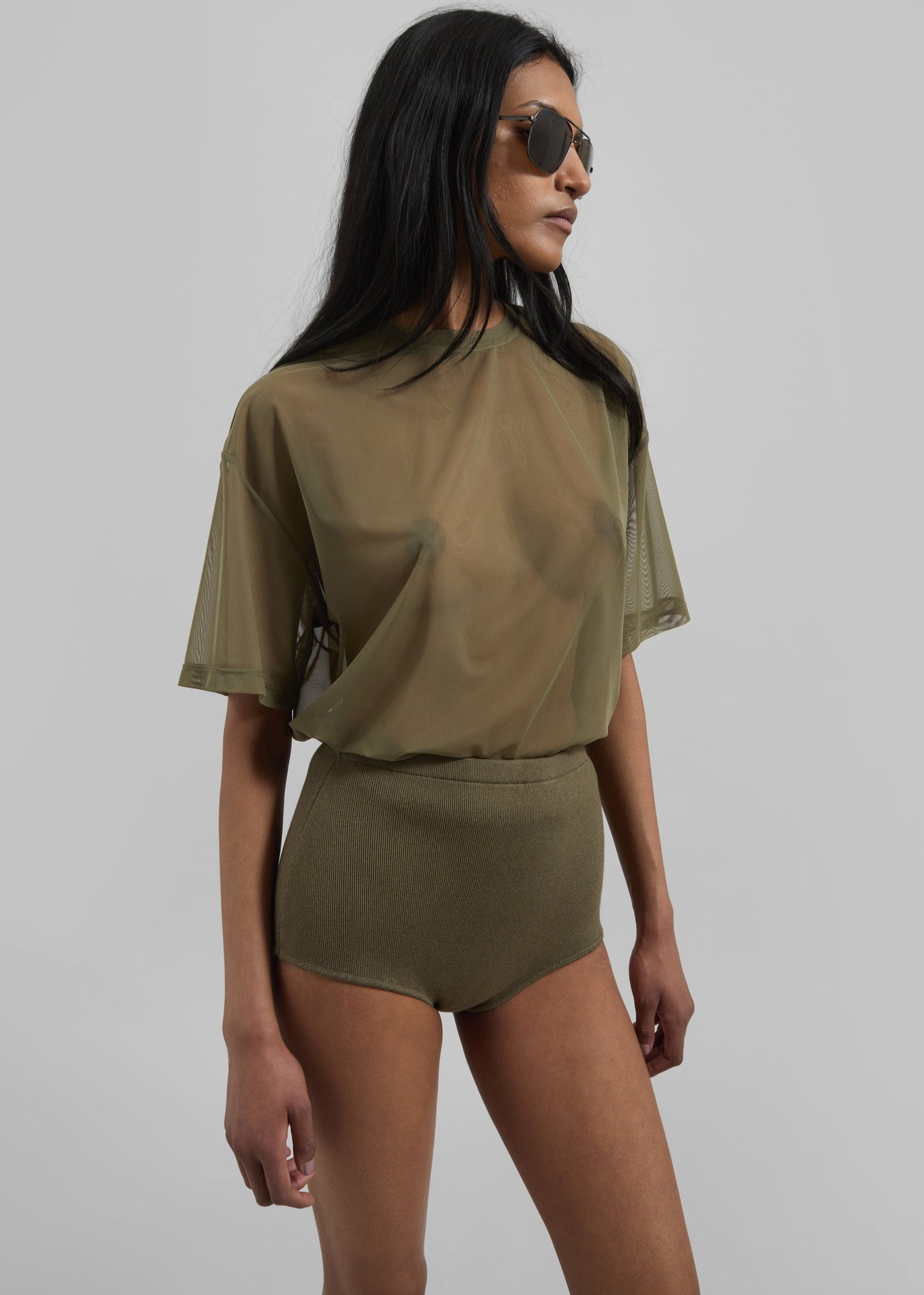 Alissa Knit Briefs - Khaki