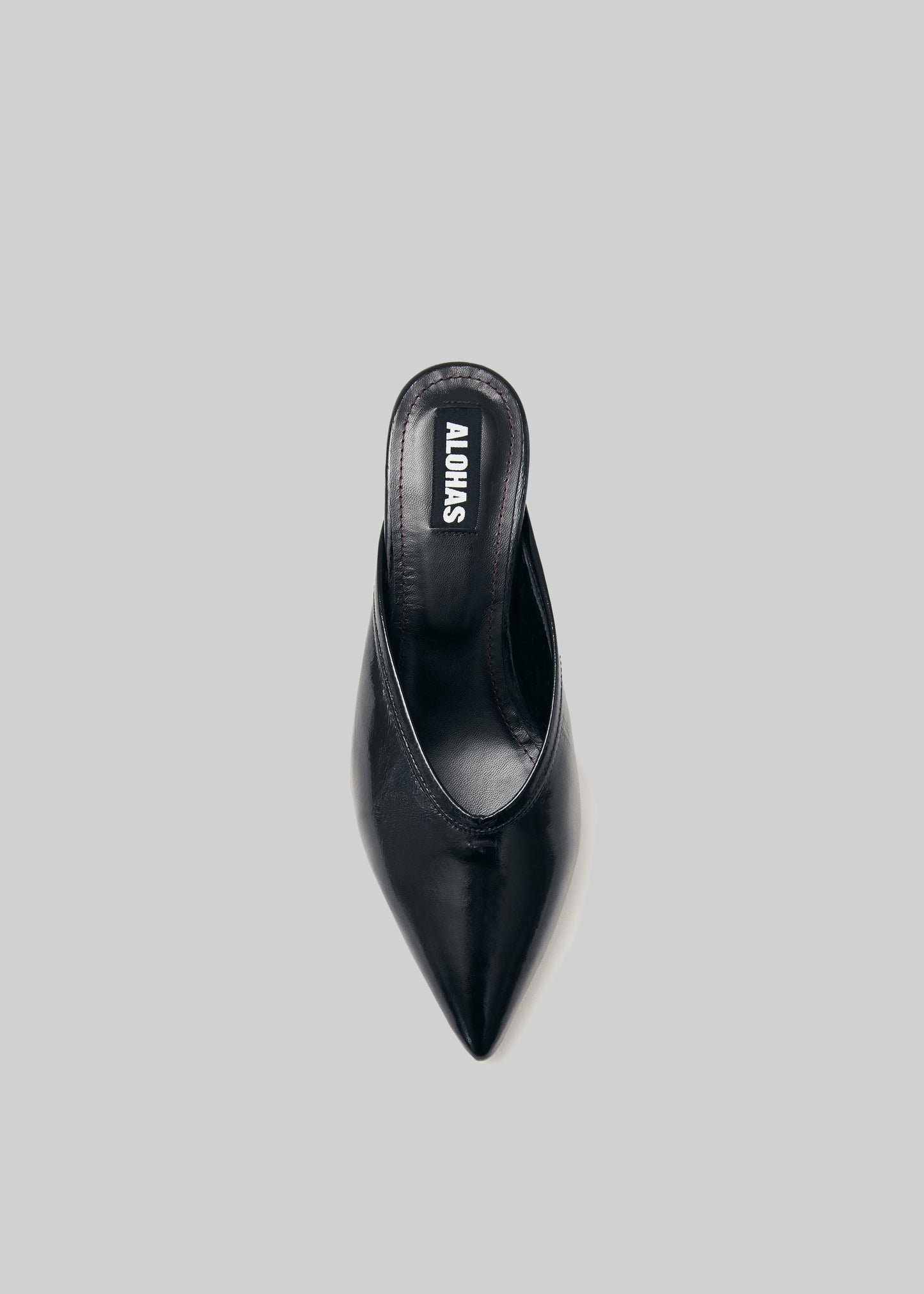 Alohas Tessa Leather Mules - Onix Black