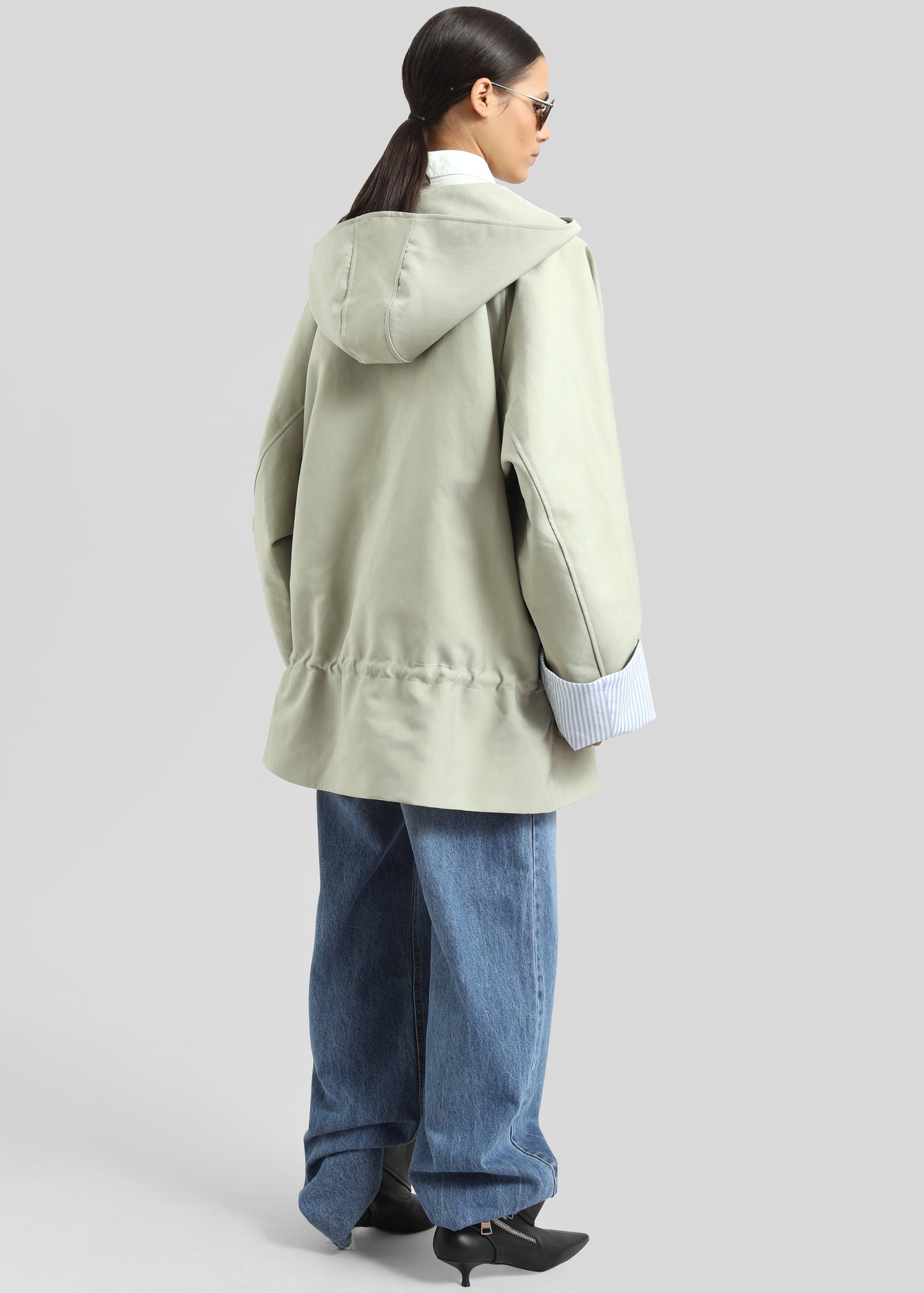 Calvor Drawstring Jacket - Sage