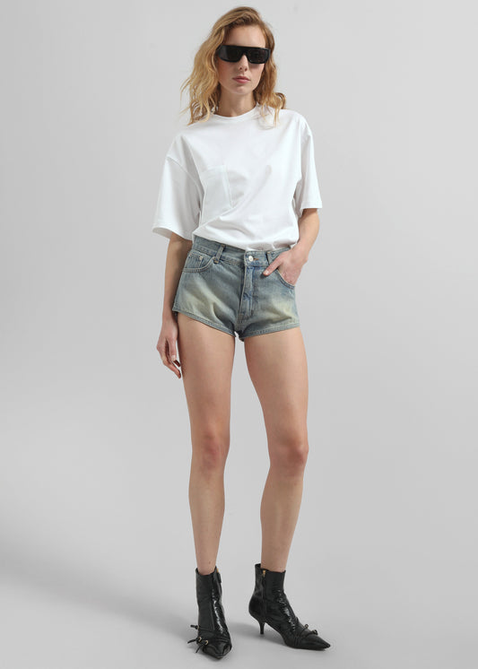 Ceylon Denim Hot Pants - Light Wash