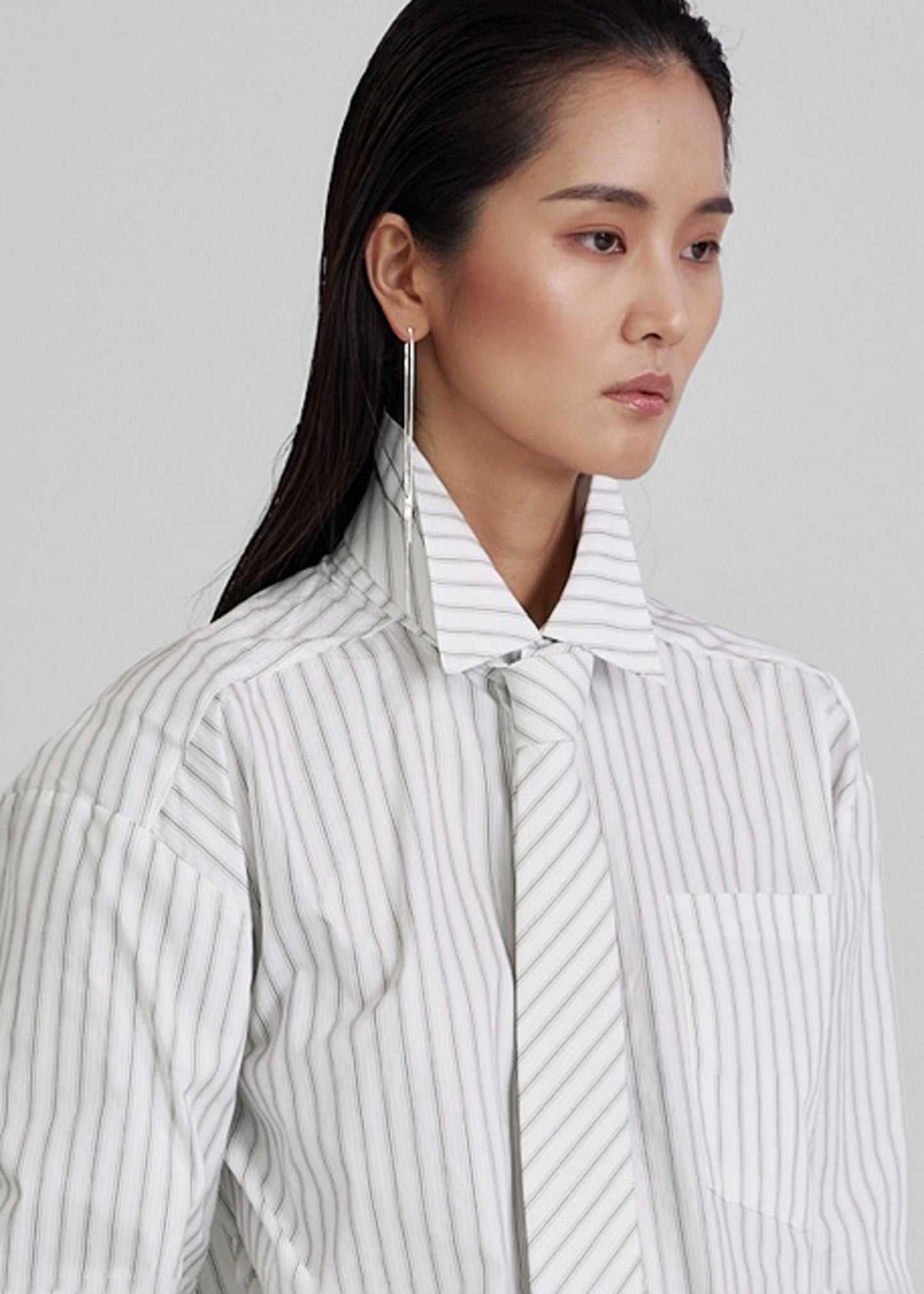Connahy Tie Neck Shirt - White