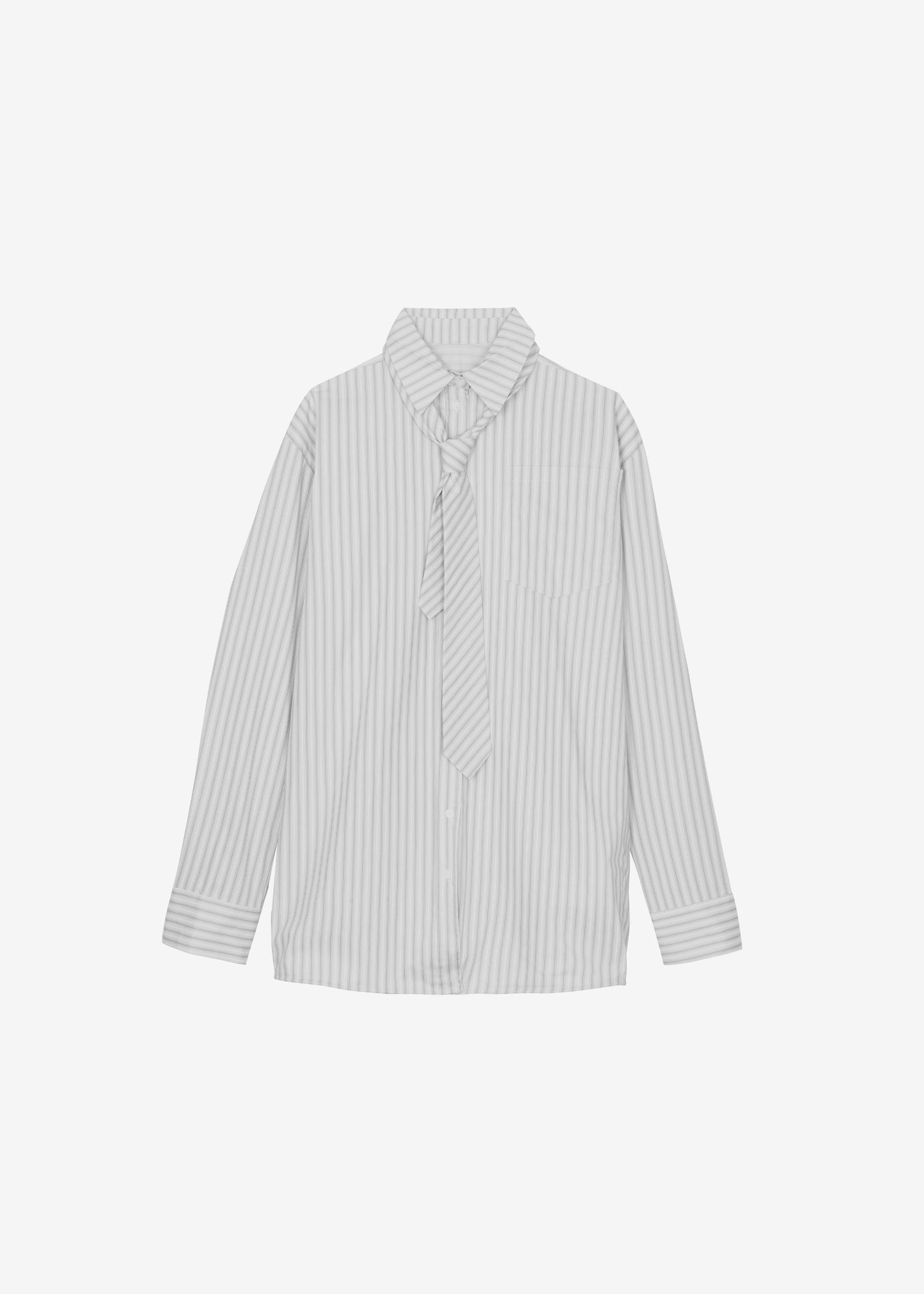 Connahy Tie Neck Shirt - White