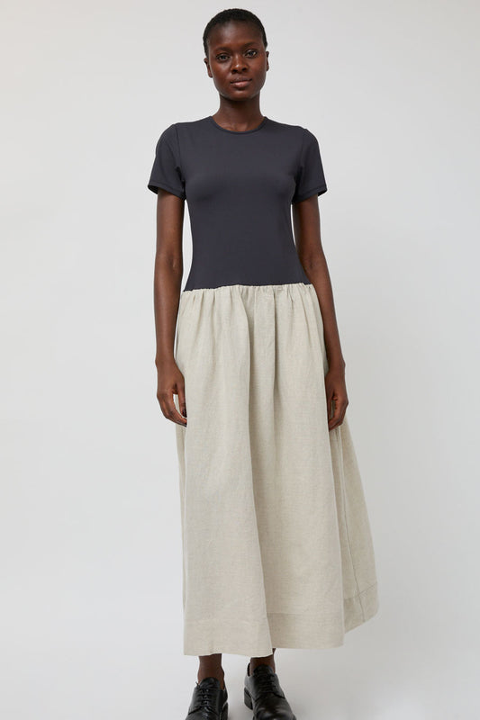 Ciao Lucia Diya Dress in Black and Oat