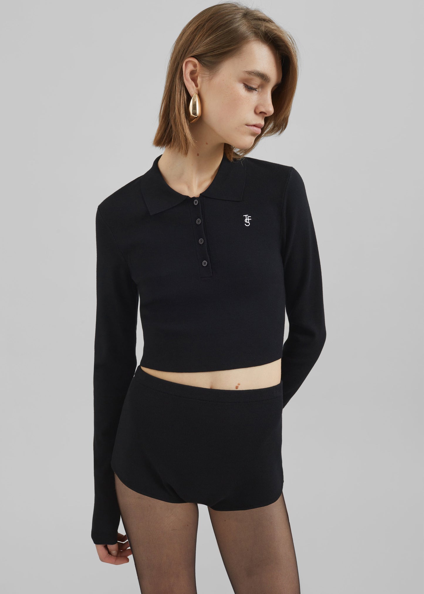 Alissa Knit Briefs - Black