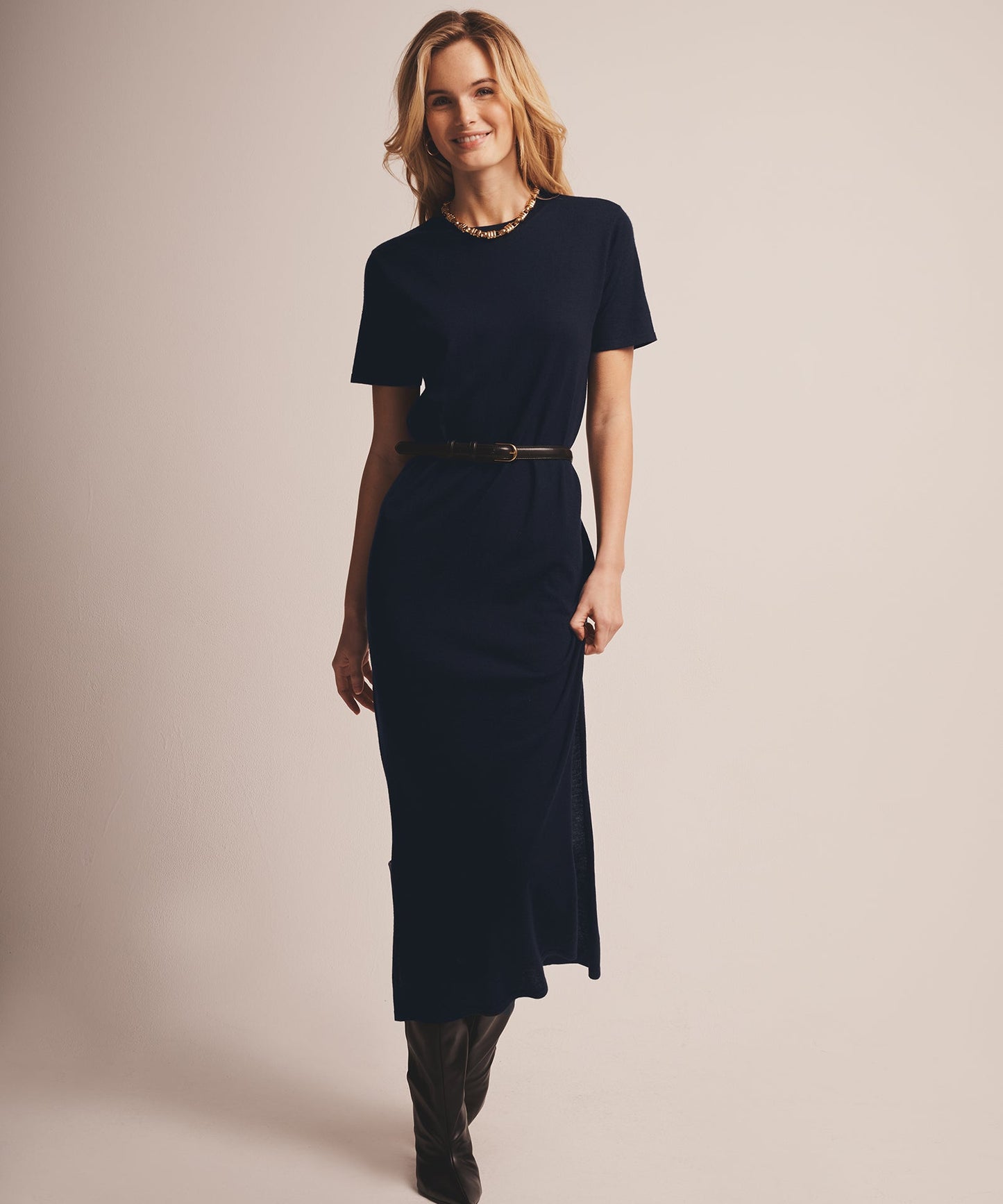 Super Fine Cashmere T-Shirt Dress