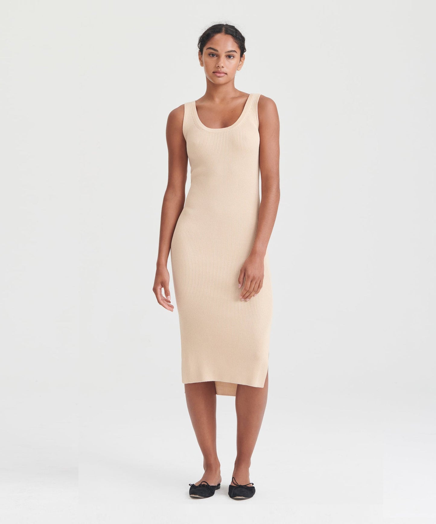 Silk Cashmere Midi Tank Dress