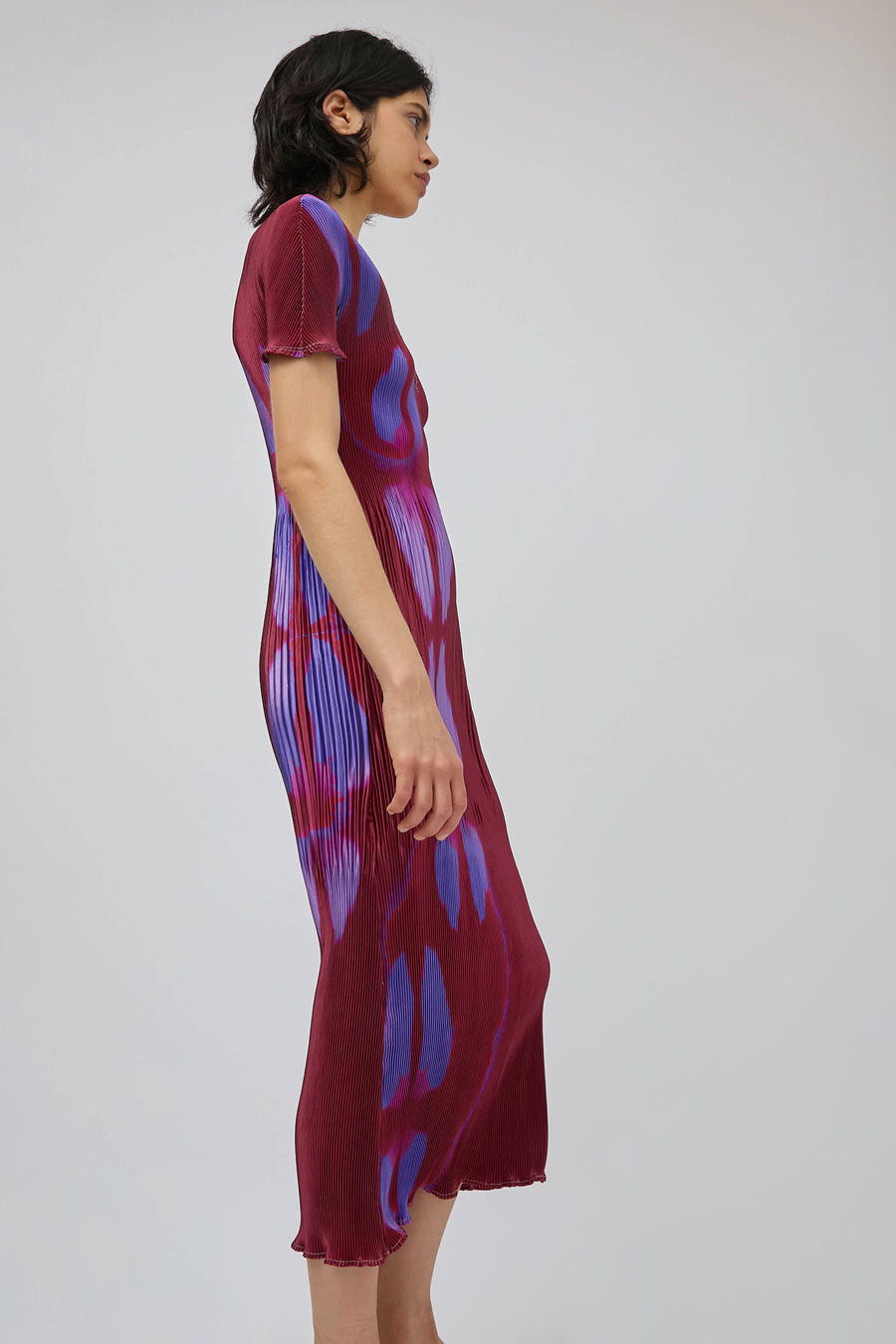 Nin Studio Aphrodite Dress in Violet Print