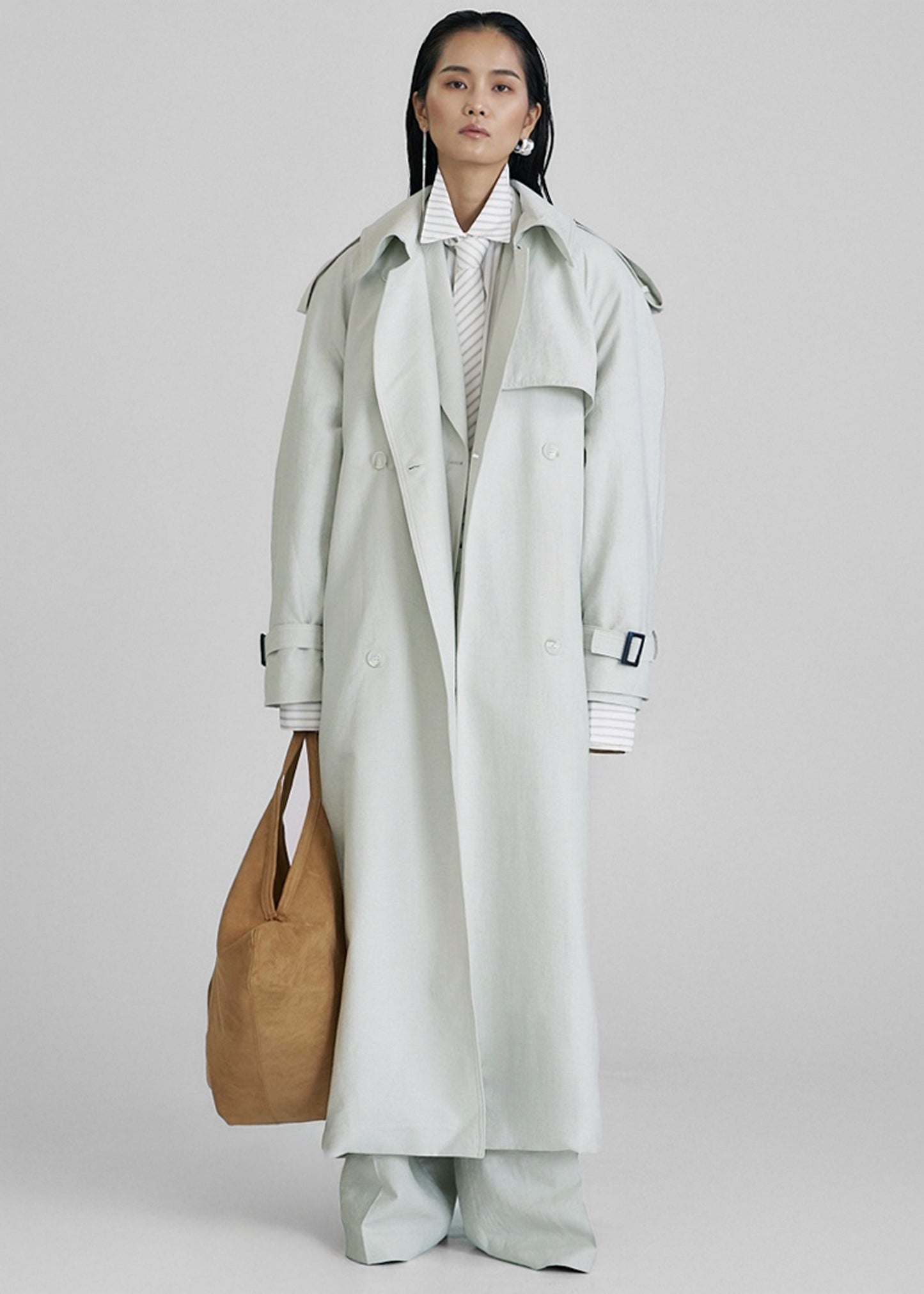 Yasmine Trench Coat - Mint