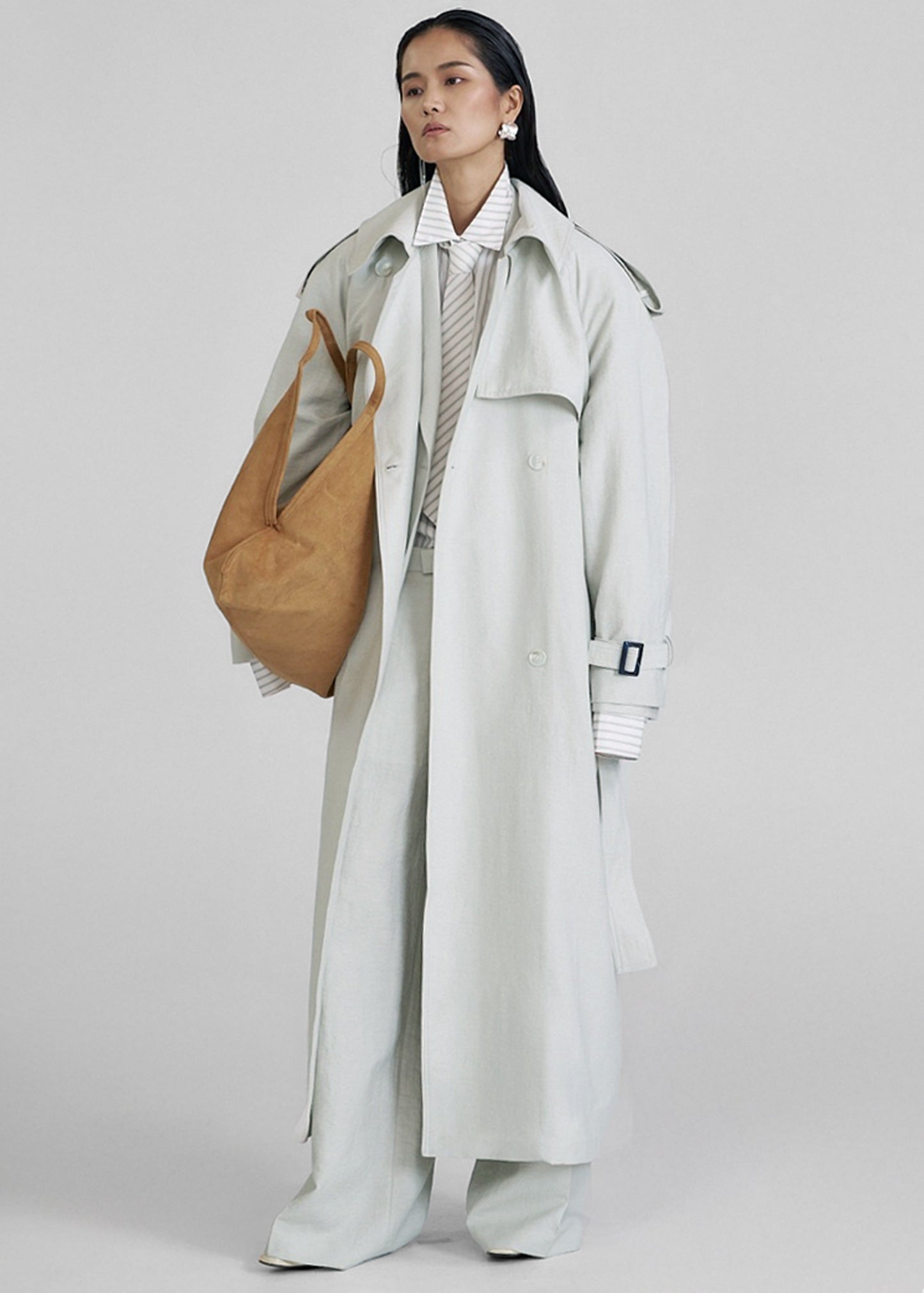 Yasmine Trench Coat - Mint