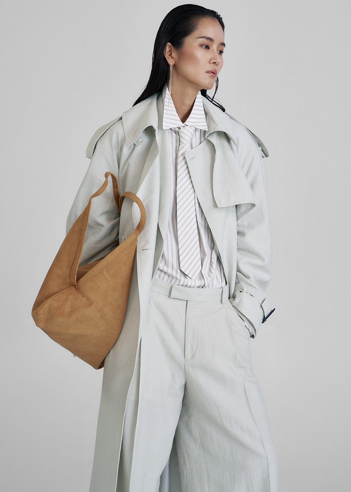 Yasmine Trench Coat - Mint