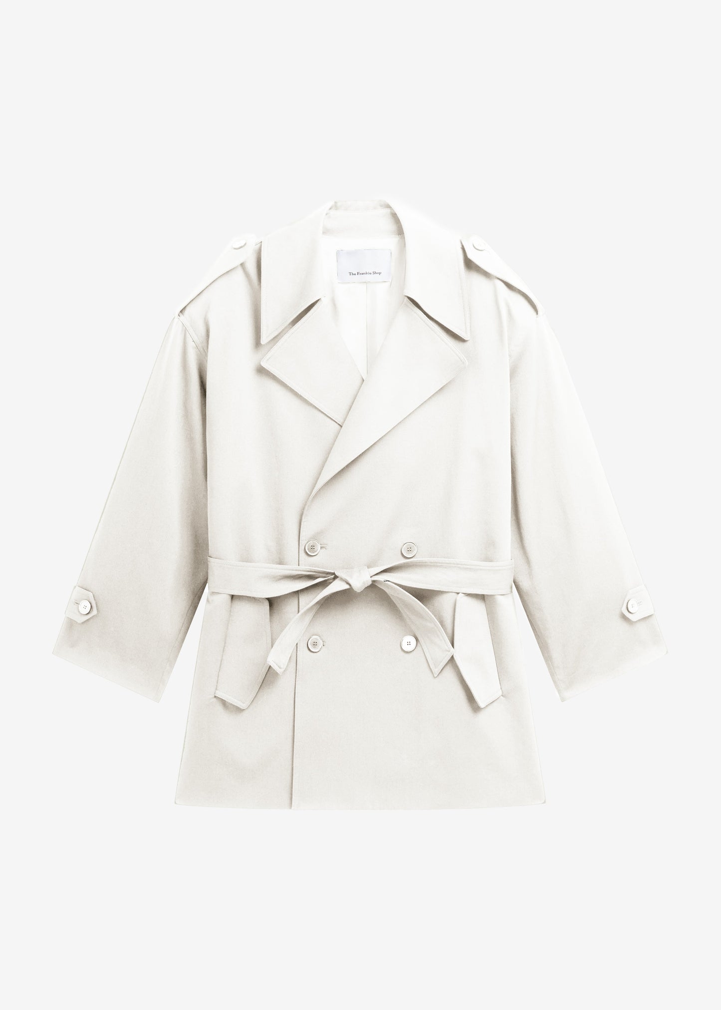 Zurich Oversized Short Trench - Off White